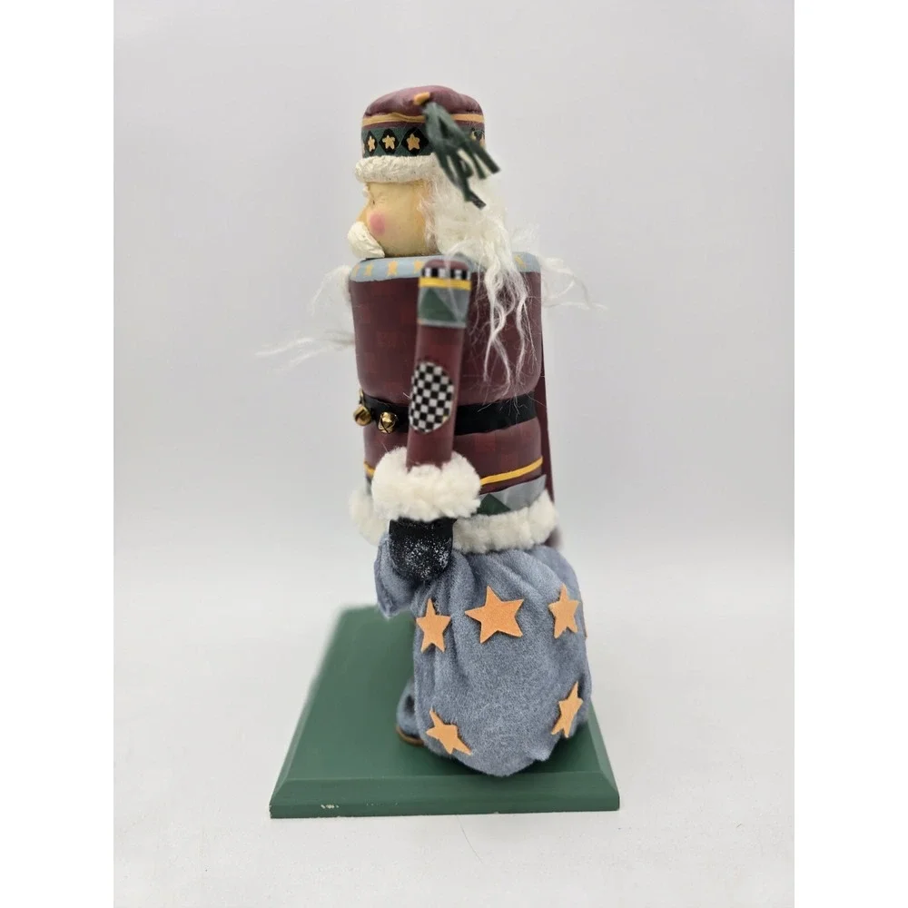 Vintage Nutcracker Santa Figurine Wood &  Resin 12.5